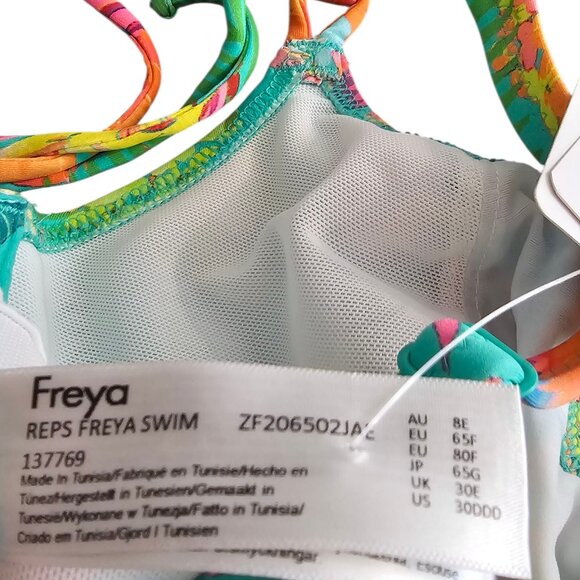 Freya Isla Margarita Underwire Bikini Set, Vacation, Size 30DDD / Small Bottom - Picture 8 of 8